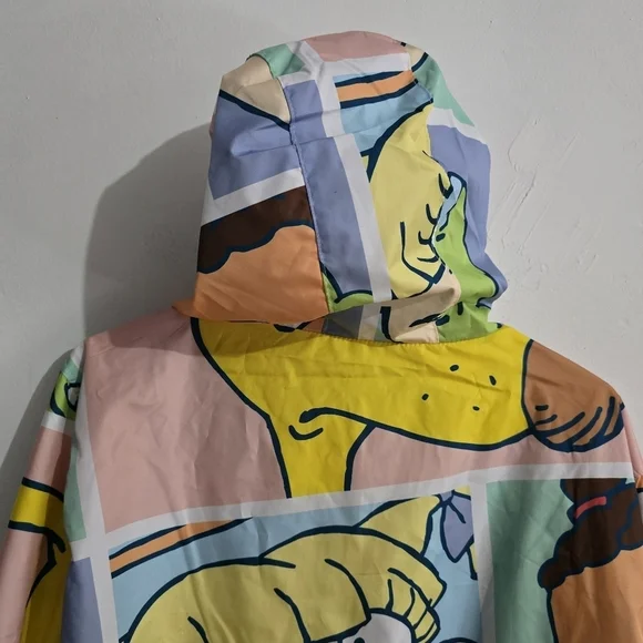 NWT Members Only x Nickelodeon Rugrats FZ Blue & Green Windbreaker Jacket - Picture 16 of 17